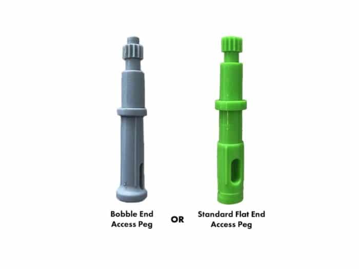 KeyTracker Access Peg Types Bobble End or Flat End